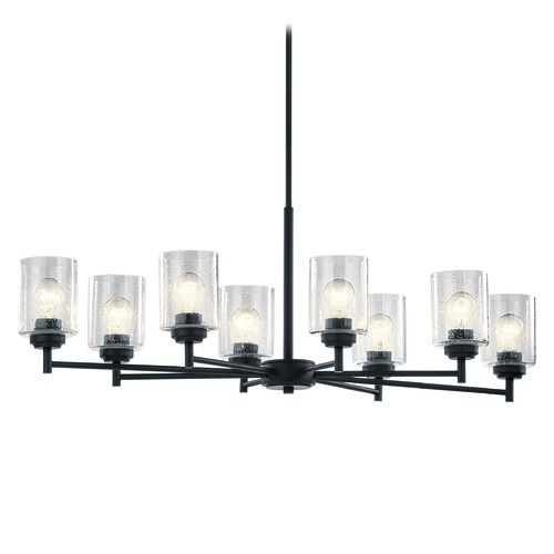 Kichler Lighting Winslow 44.25-Inch Black Linear Chandelier by Kichler Lighting 44035BK