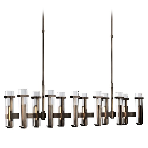 Visual Comfort Signature Collection Ian K. Fowler Malik Linear Chandelier in Bronze by Visual Comfort Signature S5915BZCG