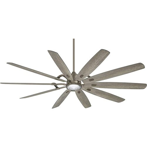 Barn H2O 84-Inch LED Smart Fan in Burnished Nickel by Minka Aire