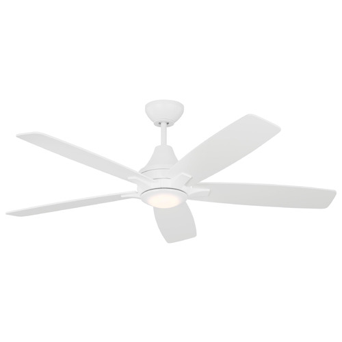Lowden 52 LED Matte White LED Ceiling Fan by Generation Lighting