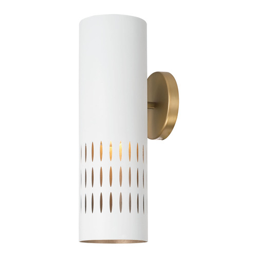 Dash Wall Sconce in Aged Brass & White by Capital Lighting