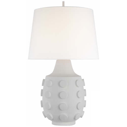 Visual Comfort Signature Collection Thomas OBrien Orly Table Lamp in Plaster White by VC Signature TOB3415PWL