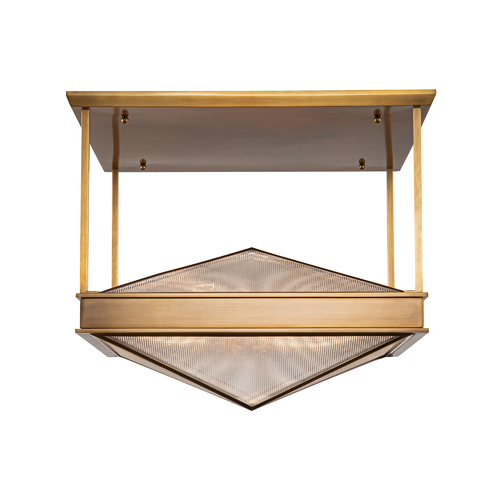 Cairo Indoor Semi-Flush Mount in Vintage Brass by Alora Lighting