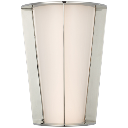 Phinn 12-Inch Tapered Sconce in Polished Nickel by VC Signature