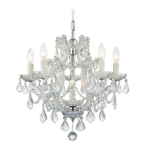 Crystorama Lighting Maria Theresa Polished Chrome Crystal Chandelier