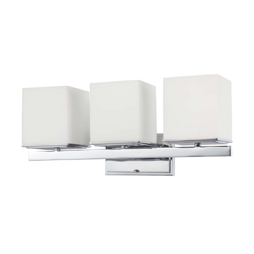 Modern Bathroom Light in Polished Chrome by Nuvo Lighting