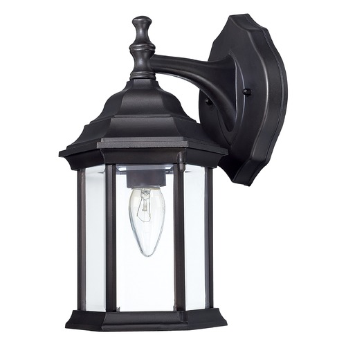 Capital Lighting 12.25-Inch Black Outdoor Wall Light by Capital Lighting 9830BK