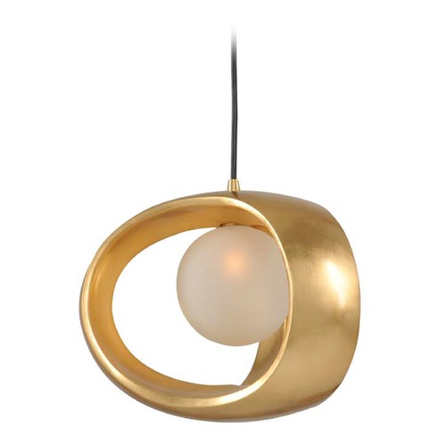Calistoga Gold Leaf Mini Pendant by Kalco Lighting