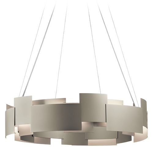 Moderne 26.50-Inch Satin Nickel LED Pendant by Kichler Lighting