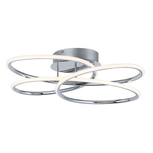 Coaster 20.25-Inch LED Semi-Flush in Polished Chrome by ET2 Lighting