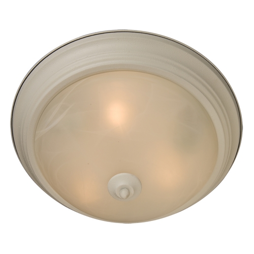 Maxim Lighting Maxim Lighting Essentials Textured White Flushmount Light 5840MRTW
