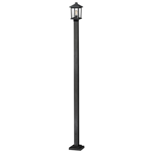 Portland Black Post Light by Z-Lite