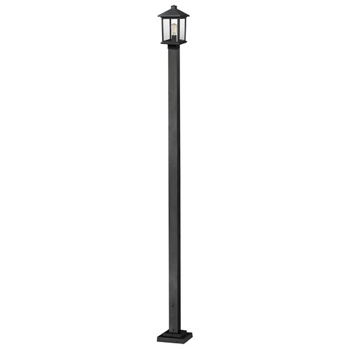 Z-Lite Portland Black Post Light by Z-Lite 531PHMS-536P-BK