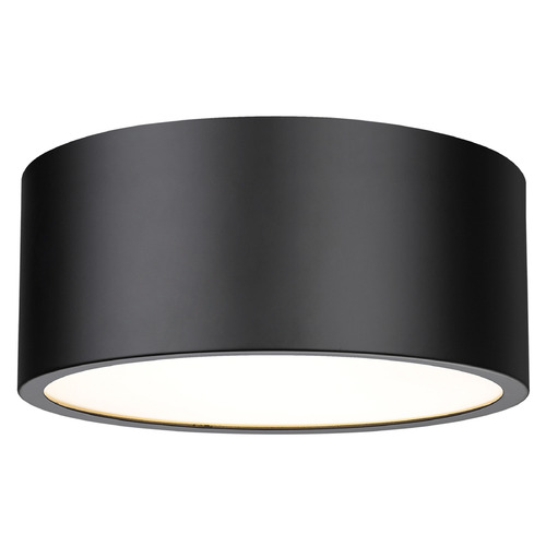 Harley Matte Black Flush Mount by Z-Lite