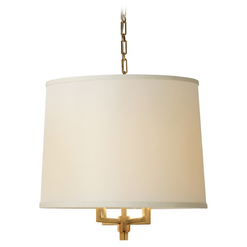 Visual Comfort Signature Collection Barbara Barry Westport Hanging Shade in Soft Brass by Visual Comfort Signature BBL5030SBL