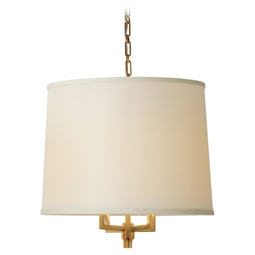Barbara Barry Westport Hanging Shade in Soft Brass by Visual Comfort Signature
