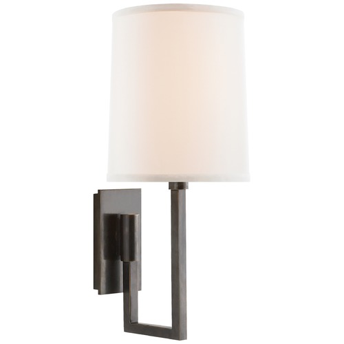 Visual Comfort Signature Collection Barbara Barry Aspect Library Sconce in Bronze by Visual Comfort Signature BBL2027BZL