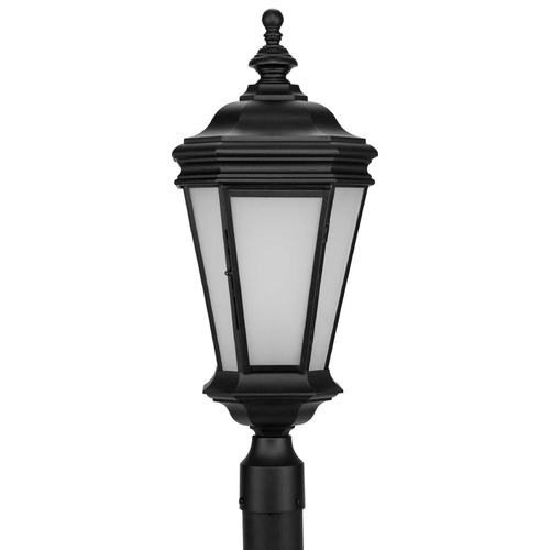 Progress Lighting Crawford 1-Light Textured Black Post Lantern