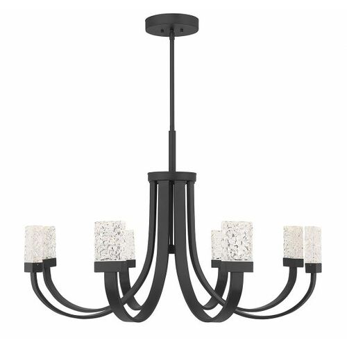 Savoy House Kahn 9-Light LED Chandelier in Matte Black by Savoy House 1-6622-9-89