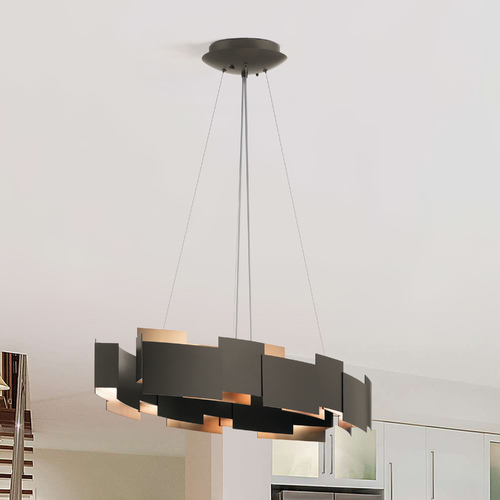 Kichler Lighting Moderne 34.25-Inch Olde Bronze LED Pendant by Kichler Lighting 42993OZLED