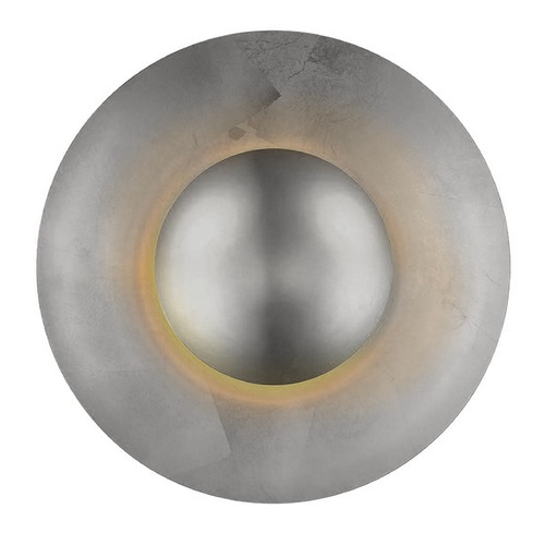 Blaze 18-Inch Wall Sconce in Silver Leaf & Polished Nickel by Modern Forms