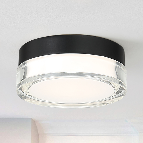 Modern Forms by WAC Lighting Pi 6.25-Inch LED Outdoor Flush Mount in Black 3500K by Modern Forms FM-W44806-35-BK