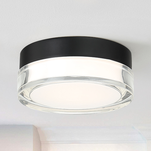 Pi 6.25-Inch LED Outdoor Flush Mount in Black 3500K by Modern Forms
