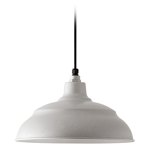 Capital Lighting RLM Galvanized Barn Light with Warehouse Shade by Capital Lighting 936311GV