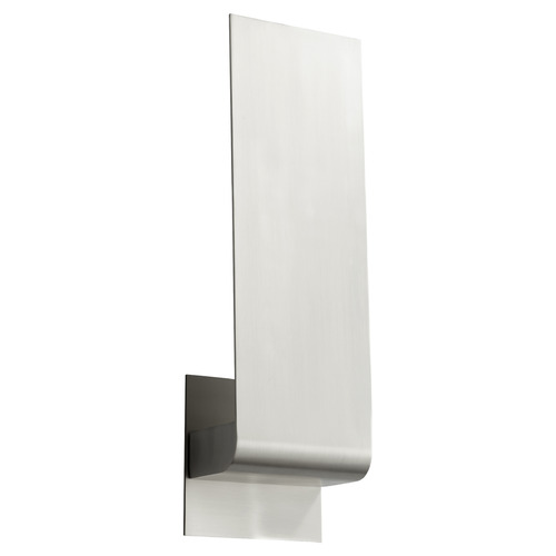 Halo Large LED Wall Sconce in Satin Nickel by Oxygen Lighting