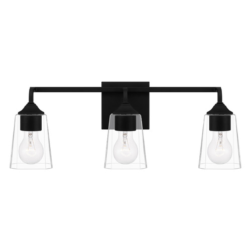 Quoizel Lighting Thoresby Bathroom Light in Matte Black by Quoizel Lighting THO8622MBK