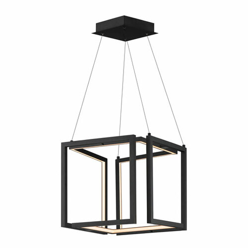 Penrose 16-Inch LED Pendant in Black by ET2 Lighting