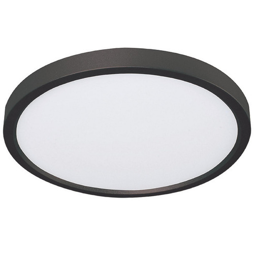Afx Lighting Edge Round Large Black LED Flushmount Light
