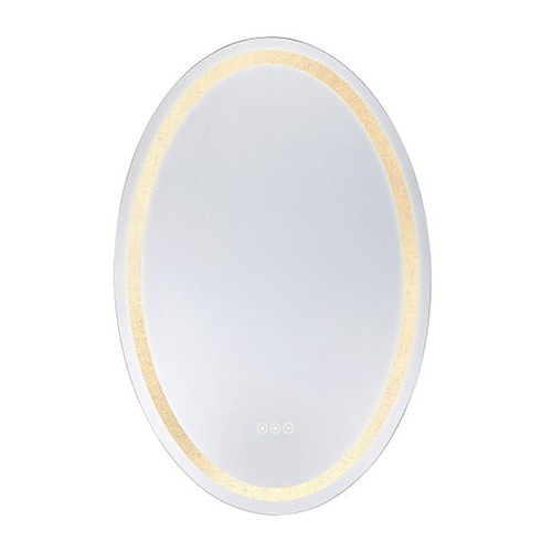 Cordova Oval 24-Inch Illuminated Mirror