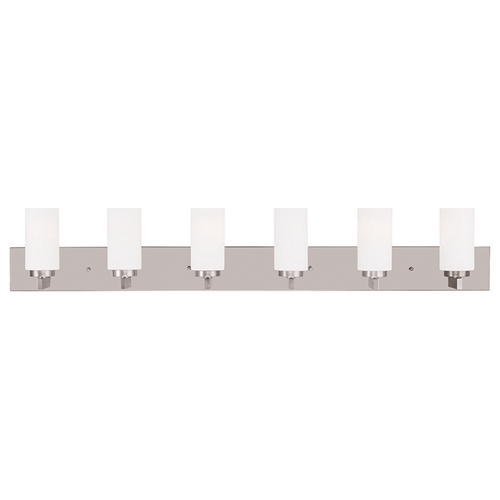 Livex Lighting Livex Lighting West Lake Brushed Nickel Bathroom Light 16376-91
