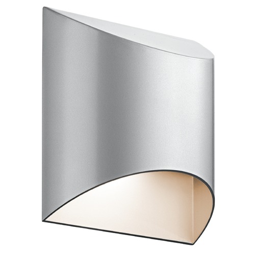 Wesly 7.50-Inch Platinum LED Outdoor Wall Light by Kichler Lighting