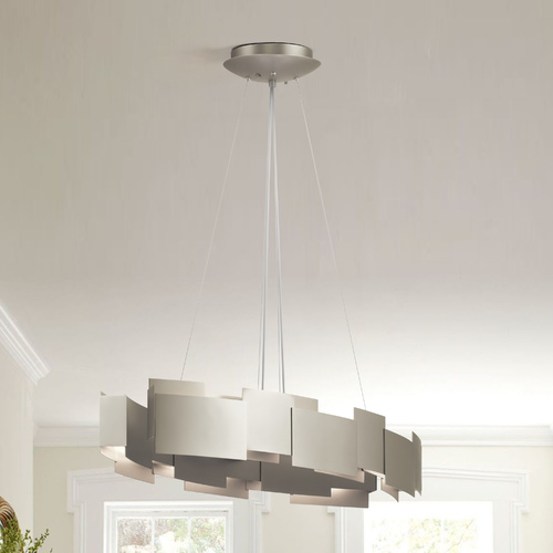 Kichler Lighting Moderne 34.25-Inch Satin Nickel LED Pendant by Kichler Lighting 42993SNLED