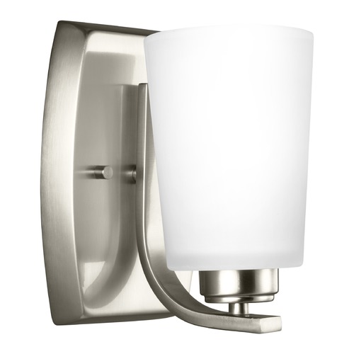 Generation Lighting Franport Brushed Nickel Sconce by Generation Lighting 4128901-962