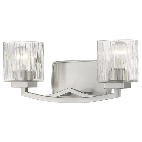 Z-Lite Zaid Brushed Nickel Bathroom Light by Z-Lite 1929-2V-BN