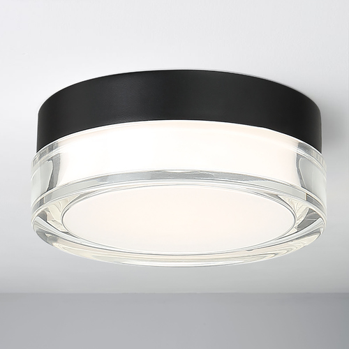 Modern Forms by WAC Lighting Pi 8.88-Inch LED Outdoor Flush Mount in Black 3000K by Modern Forms FM-W44809-30-BK