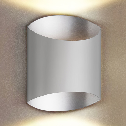 Kuzco Lighting Modern White and Silver LED Sconce 3000K 103LM by Kuzco Lighting 601471WH-LED