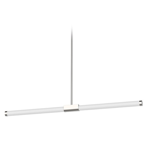Akari 35.5-Inch LED Linear Pendant in Brushed Nickel by Kuzco Lighting