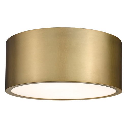 Z-Lite Harley Rubbed Brass Flush Mount by Z-Lite 2302F2-RB