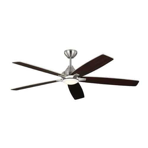 Generation Lighting Fan Collection Lowden Smart 60-Inch LED Fan in Steel by Generation Lighting Fan Collection 5LWDSM60BSD
