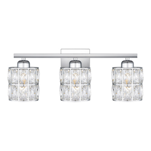 Gibson 21.25-Inch Vanity Light in Polished Chrome by Quoizel Lighting