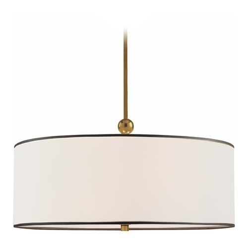 Thomas OBrien Reed Pendant in Brass by Visual Comfort Signature