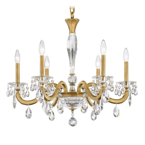 Schonbek Worldwide Lighting San Marco Heirloom Gold Crystal Chandelier
