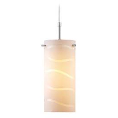 Lite Source Lighting Modern Mini Pendant with White Glass by Lite Source Lighting LS-19991WHT