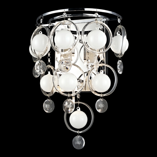 Bubbles Nickel Wall Lamp by Lite Source Lighting