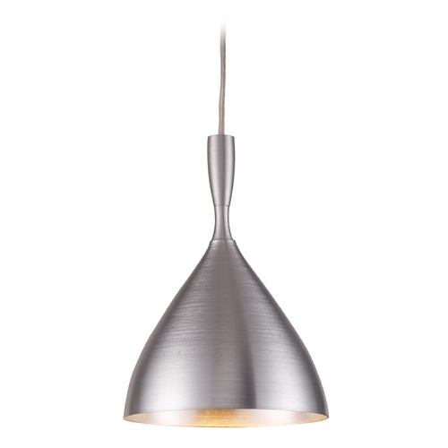 Elk Lighting Elk Lighting Spun Aluminum LED Mini-Pendant Light with Bowl / Dome Shade 17042/1ALM-LED