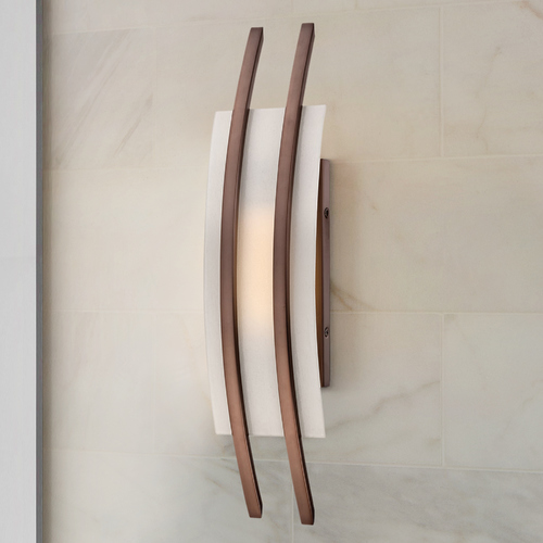 Nuvo Lighting Modern LED Sconce Wall Light in Hazel Bronze by Nuvo Lighting 62/122